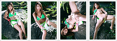 Guitar Panthip in 'Green Bikini'